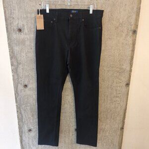 NEW Polo Ralph Lauren Mens 32x32 (measures 34x31) Black Chino Pants Slim Stretch